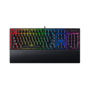 کیبورد باسیم گیمینگ ریزر مدل BlackWidow V3 Mechanical سوییچ سبز