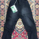 شلوار جین نیم بگو پشت کمر کش